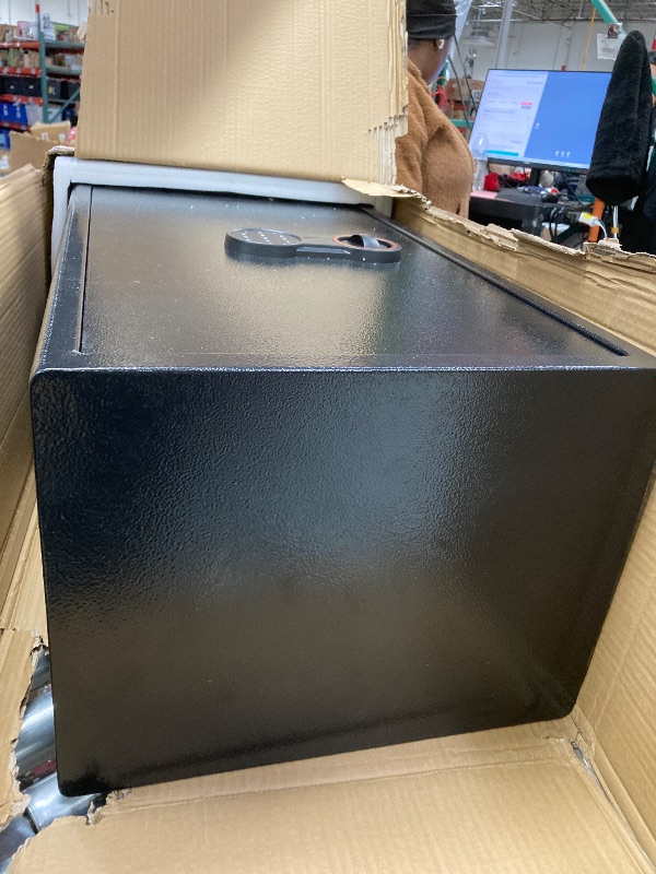 Photo 1 of [27.6" Tall] Extra Large Safe for Home Use, Digital Home Safe Box with Electronic Keypad, Spare Keys and Removable Shelf, Anti-theft Security Safes for Documents Money Valuables