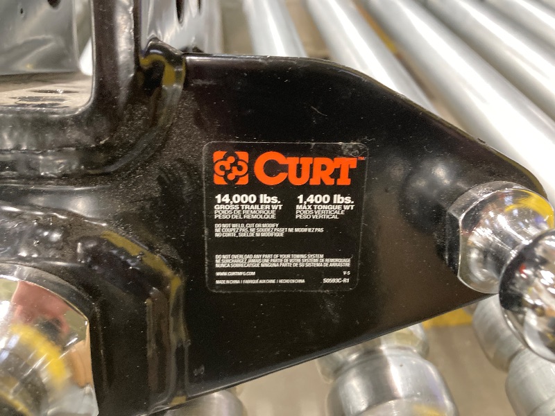Photo 1 of CURT Replacement Part, RB & RB3, Weight Distributing Bolt-Together Head w/2-5/16 Inch Dia. Chrome Hitch Ball, Sway Control Ball & Mounting Hardware