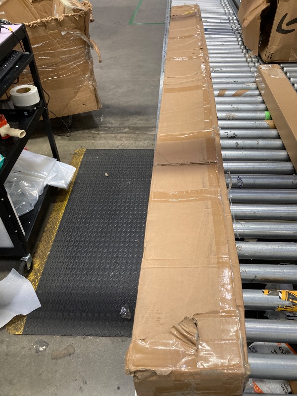 Photo 1 of **The photo and description are for reference only.**Olanglab Wood Slat Wall Panels 4 Pack, Wooden Acoustic Wall Panels, 94.5"x12.6" Each 3D Wall Panels for Interior Wall Decor (Warm Oak-Extendo Trio)