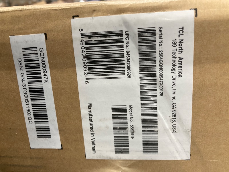 Photo 1 of TCL 55-Inch Class S5 UHD 4K LED Smart TV with Fire TV (55S551F, 2024 Model), Dolby Vision, HDR PRO+, Dolby Atmos, Alexa Built-in with Voice Remote, Apple AirPlay 2 Compatibility, Streaming Television