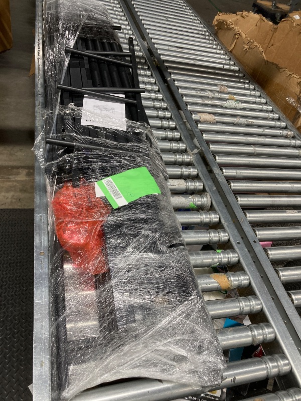 Photo 1 of *MISSING PARTS***Zimtown Full Loft Bed with Stairs Metal Single Loft Bunk Bed with Safety Guard Rails & 2 Side Ladder, Black