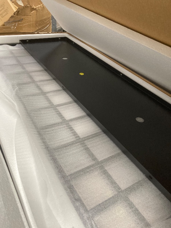 Photo 1 of **The description and photo are for reference only.
**Metal Planter Box with Trellis,72"x47"x16"Galvanized Steel Outdoor Raised Garden Bed with Privacy Screen,with Drainage Holes & Lockable Casters for Climbing Plants,Vines,and Vegetables(Grid-Black)