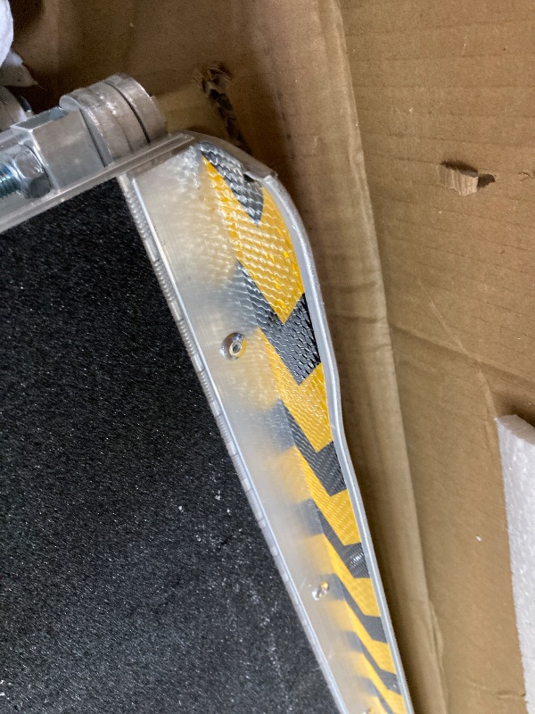 Photo 1 of 10 FT Portable Wheelchair Ramp,Aluminum Wheelchair Ramp for Home Steps with Non-Skid Surface and Reflective Strips,600 LBS Weight Capacity