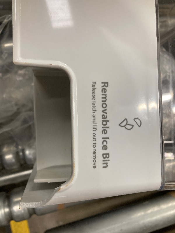 Photo 1 of ***HAS CRACK ON BOTTOM -SEE PIC**ColleRain WPW10347093 Refrigerator Ice Bin Compatible with Whirlpool Ice Bucket Replacement, W10347093 Ice Maker Assembly for Whirlpool Removable Ice Bin