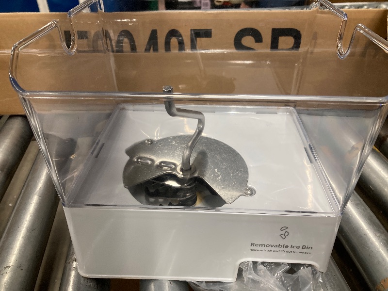 Photo 1 of ***HAS CRACK ON BOTTOM -SEE PIC**ColleRain WPW10347093 Refrigerator Ice Bin Compatible with Whirlpool Ice Bucket Replacement, W10347093 Ice Maker Assembly for Whirlpool Removable Ice Bin