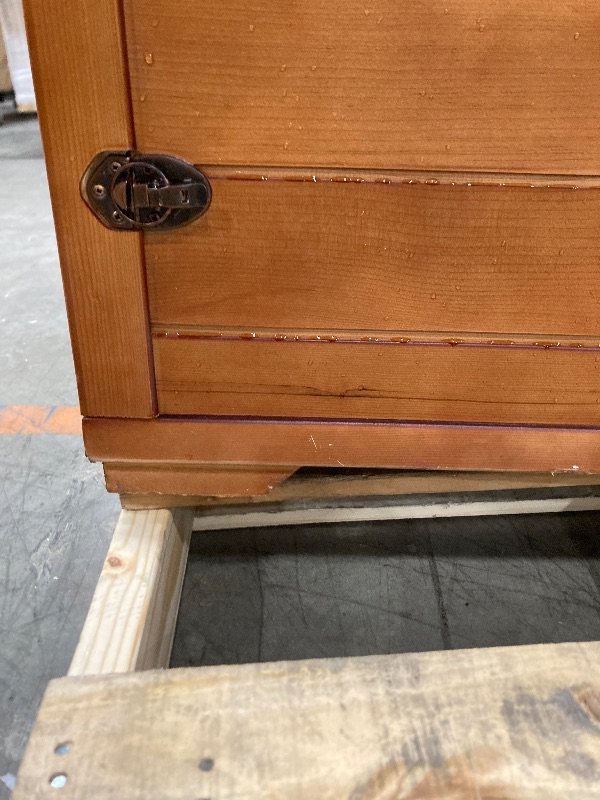 Photo 1 of **Need  to buy an adapter, please see the photos, RESTISLAND 4 Person Far Infrared Sauna Indoor, Low EMF Wooden Sauna at Home with Bluetooth, Therapy Light, LCD Panel. ITS NOT PERMITTED TO RETOUR, NOT REFUNDED.