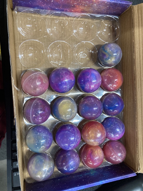 Photo 1 of ***MISSING PIECES*17 PACK INCLUDED***24 Pack Galaxy Slime Party Favors, Non-Sticky, Stress Relief Treasure Box Toys for Classroom Prizes Party Supplies, Student Gifts Goodie Bags Stocking Stuffers for Kids Boys Girls 4-8, 8-12***MISSING PIECES*17 PACK INC