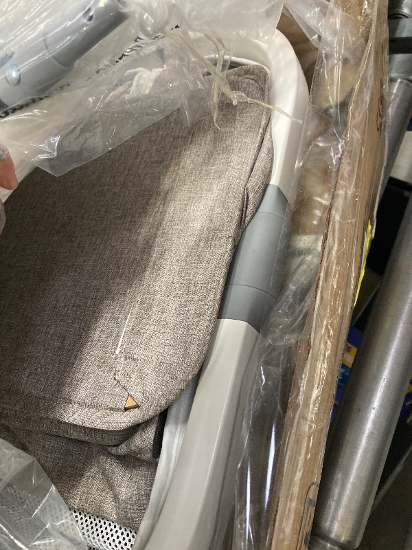 Photo 1 of ***INSTRUCTION MANUAL MISSING***UNKNOWN IF OTHER PARTS ARE MISSING** Bassinet,Electric Rocking Bassinet,Bedside Co-Sleeper,Unisex Baby Travel Bed with Wheels(Khaki)***INSTRUCTION MANUAL MISSING***UNKNOWN IF OTHER PARTS ARE MISSING***