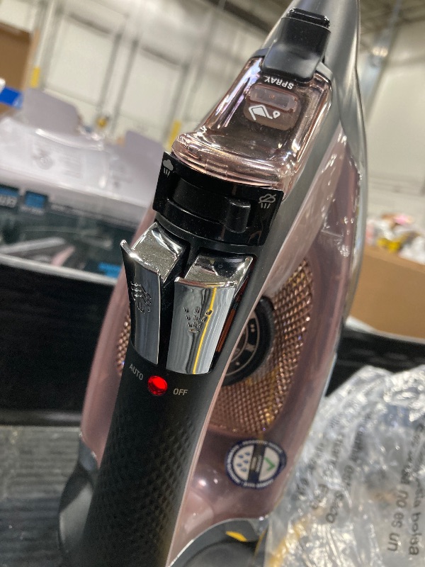 Photo 1 of ***MAKES A RATTLING NOISE WHEN SHAKEN BUT IS FUNCTIONING***Rowenta Access Stainless Steel Soleplate Steam Iron with Retractable Cord, Powerful Steam Diffusion, Auto-Off and Anti-Drip, 1725 Watts, Black Clothes Iron, DW2459***MAKES A RATTLING NOISE WHEN SH