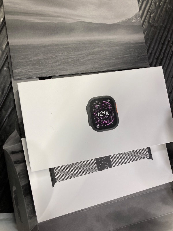 Photo 1 of ---------- FACTORY SEALED ---------- Apple Watch Ultra 3 [GPS + Cellular 49mm] Running & Multisport Smartwatch w/Rugged Titanium Case w/Black Titanium Milanese Loop - L. Satellite Communications, Advanced Health & Fitness Tracking