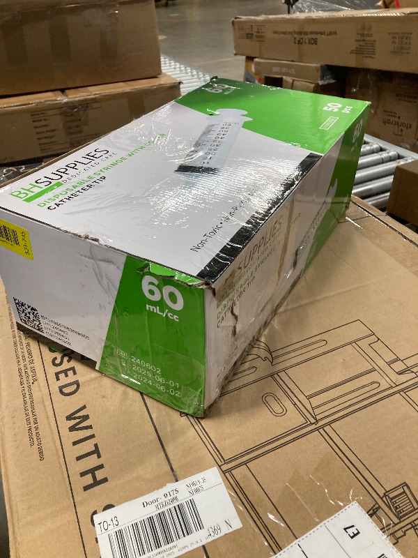 Photo 1 of **DAMAGED PACKAGE**60ml Syringe Catheter Tip Sterile with Covers - 50 Syringes by BH SUPPLIES - (No Needle) Individually Sealed - Multiple Use Applications. Feeding, Dis