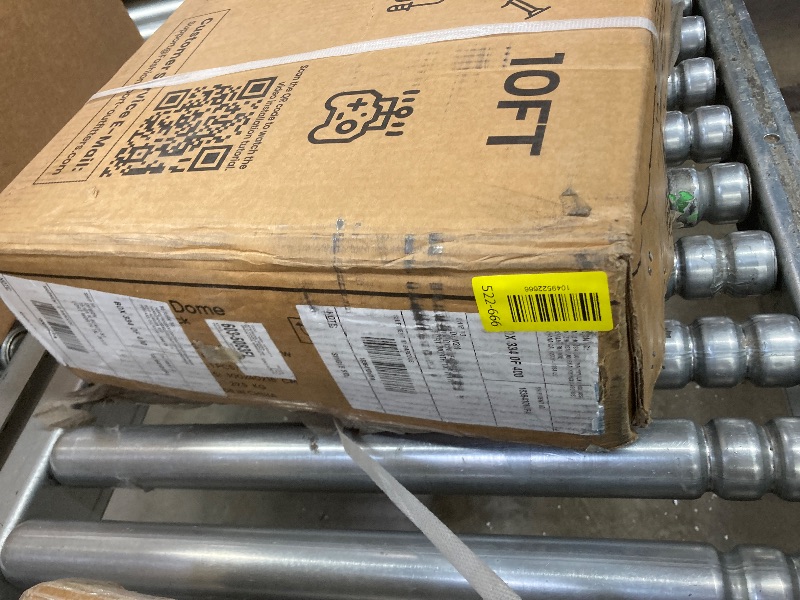 Photo 1 of 10FT Climbing Dome with Saucer Swing and Led String Light,Fashionsport Outfitters Kids Outdoor Jungle Gym Geometric Climber Domer Outdoor Play Toddler Set for Ages 3-12, Supports up to 880lbs