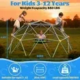 Photo 1 of 10FT Climbing Dome with Saucer Swing and Led String Light,Fashionsport Outfitters Kids Outdoor Jungle Gym Geometric Climber Domer Outdoor Play Toddler Set for Ages 3-12, Supports up to 880lbs