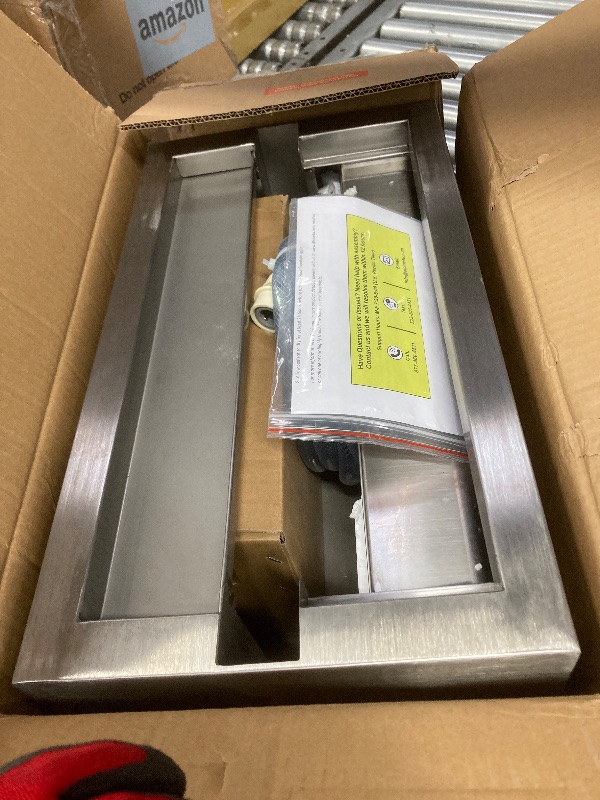 Photo 1 of ***MISSING PART -SELLING AS IS ***Alpine Corporation MLT134SL Indoor Floor Bubble Wall Water Fountain with Color-Changing LED Lights and Remote, 72", Silver