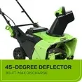 View 1 of **TOOL ONLY/BATTERY AND CHARGER SOLD SEPERATLY***Greenworks SN60L02 Pro 60V 22-inch Single-Stage Cordless Electric Snow Blower?Tool Only?