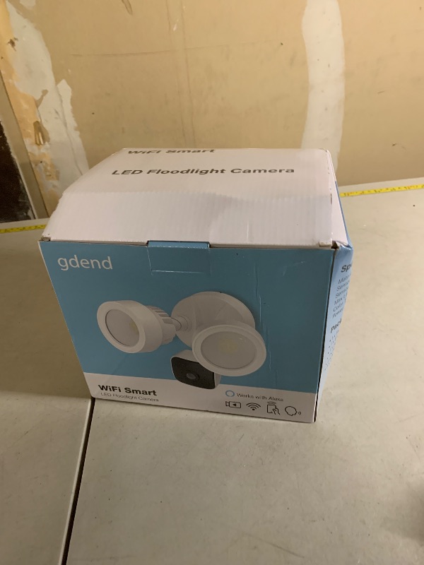 Photo 1 of gdend Wired Floodlight Camera | Home Security Camera Outdoor Waterproof with 3K UHD | 2200-Lumen | Motion Sensor, Color Night Vision, 105dB Siren, Works w/Alexa,2-Way Audio