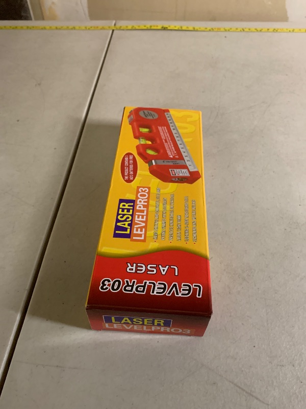 Photo 1 of Laser Level Line Tool, Multipurpose Laser Level Kit Standard Cross Line Laser leveler Beam Tool with Metric Rulers 8ft/2.5M for Picture Hanging cabinets Tile Walls by AikTryee.