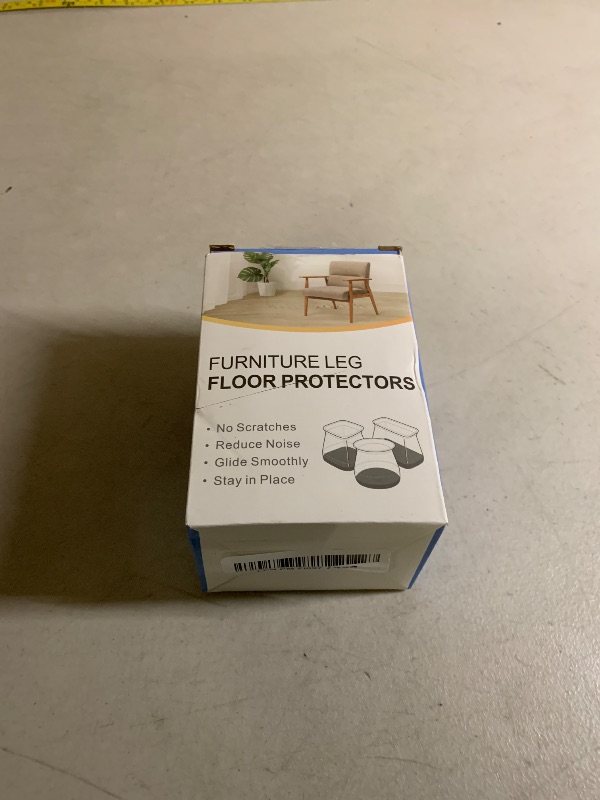 Photo 1 of 24 Pcs Chair Leg Floor Protectors Round, Silicone Felt Furniture Leg Pads Caps Covers for Hardwood Floors (Fit 15/16" to 1-5/16")