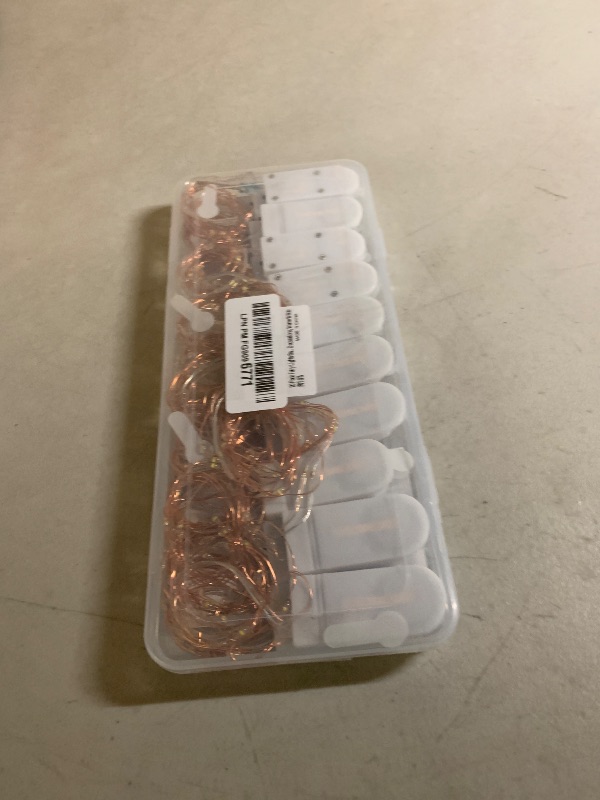 Photo 1 of 20 Pack Fairy Lights Battery Operated, 3.3ft 20 LED Mini String Lights Twinkle Lights Copper Wire Firefly Starry Lights for Mason Jars Wedding Party Christmas Centerpiece Table Decorations, Warm White