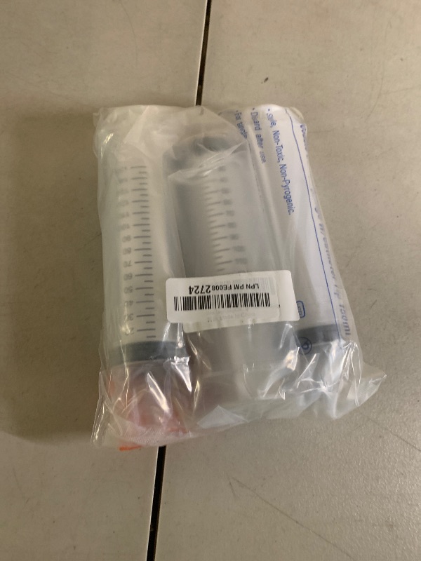 Photo 1 of 150ml Large Syringes for Liquid, Oral, Scientific Labs, Measurement, Dispensing, with Cap- 3 Pack 150 ml Syringe