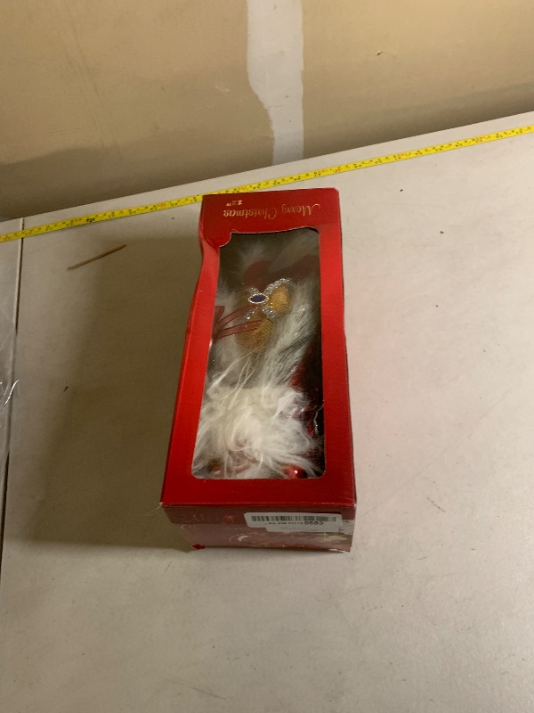 Photo 1 of 14 Inch Animated Musical Santa Claus Figurine Christmas Collectible Decoration Moving Head Hands with Christmas music Songs, Collectible Animated Figurine Plush for Festive Tabletop Mantel Home Décor