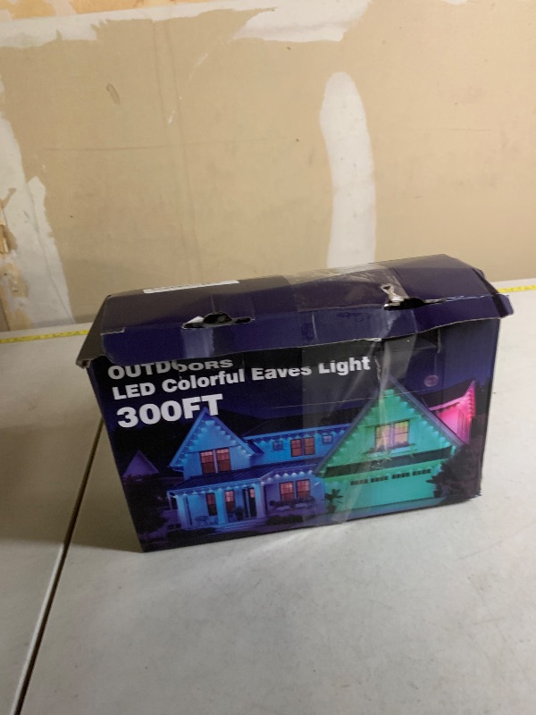 Photo 1 of CETELUMA 300FT Permanent Outdoor RGB Lights, IP67 Waterproof Smart Eave Lighting, with App/Remote Control Eaves Light, DIY LED Scenes Modes for House Roof Decor,Christmas,Party