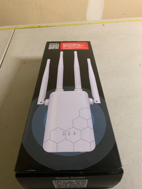 Photo 1 of 2025 WiFi Extender Internet Booster, Long Range Repeater Wireless Routers Amplifier, Mesh Wi-Fi 80% Faster | Broader Than Ever, Support More Network Devices at Home, 1-Tap Setup