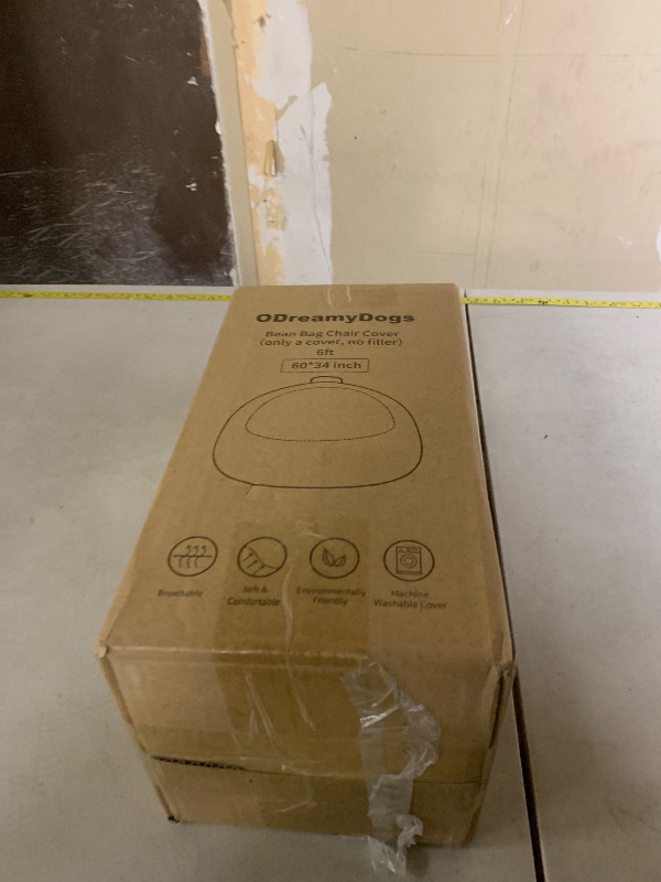 Photo 1 of Bean Bag Covers Only, Fluffy Stuffed Beanbag Chair Covers No Filler, Washable Bean Bags Cover for Adults, Stuffed Animal Bean Bag Anti-Slip, 6FT, Light Grey