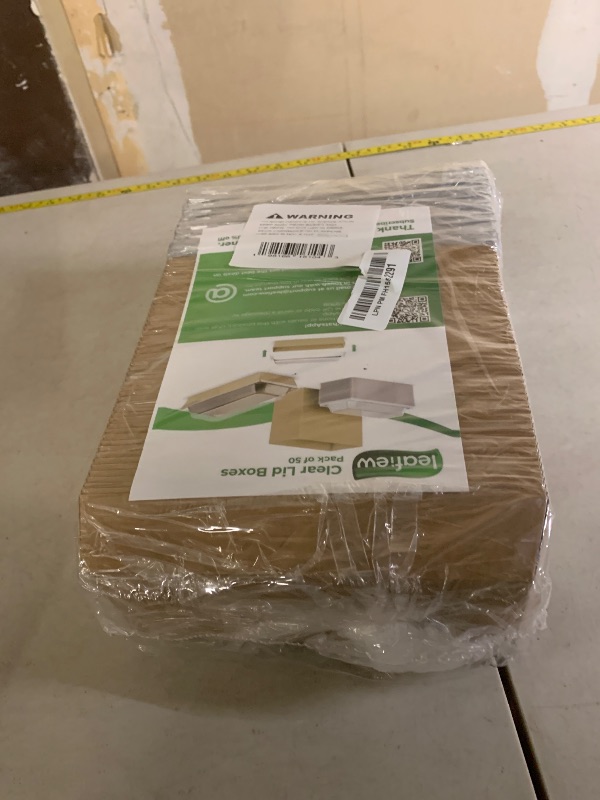 Photo 1 of 50 Pack 7.5x3.3 Inches Small Charcuterie Boxes with Clear Lids - To Go Paper Mini Treat Box, Charcuterie Boards Accessories, Dessert Boxes, Cookie, Cake Slice, Chocolate Strawberry, Donut (Brown)