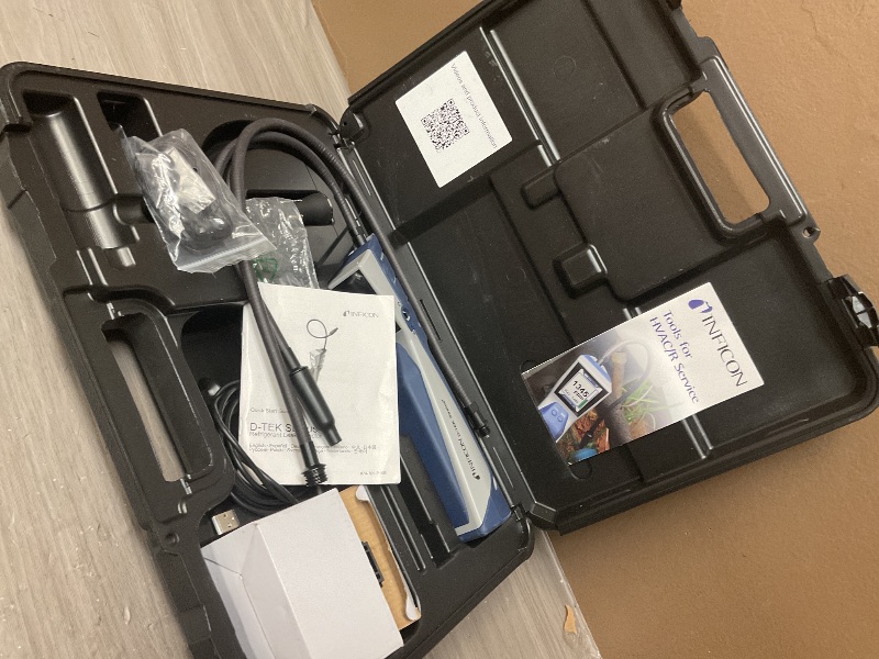 Photo 1 of INFICON D-TEK Stratus Refrigerant Leak Detector and Portable Monitor, Model: 724-202-G1,Off-White