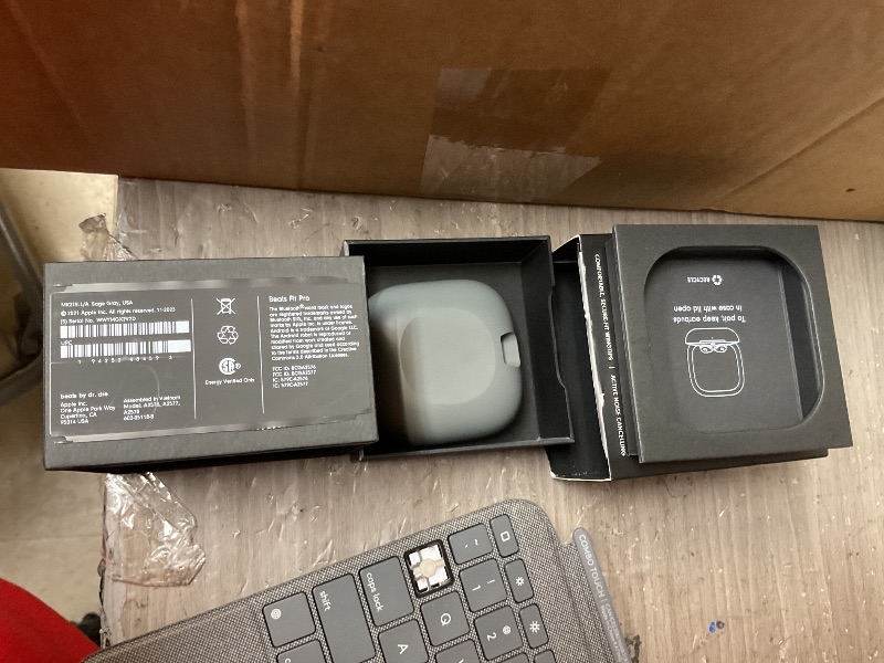 Photo 1 of Beats Fit Pro (1st Gen) - True Wireless Noise Cancelling Earbuds - Active Noise Cancelling - Sweat Resistant Earphones, Compatible with Apple & Android, Class 1 Bluetooth® - Sage Gray