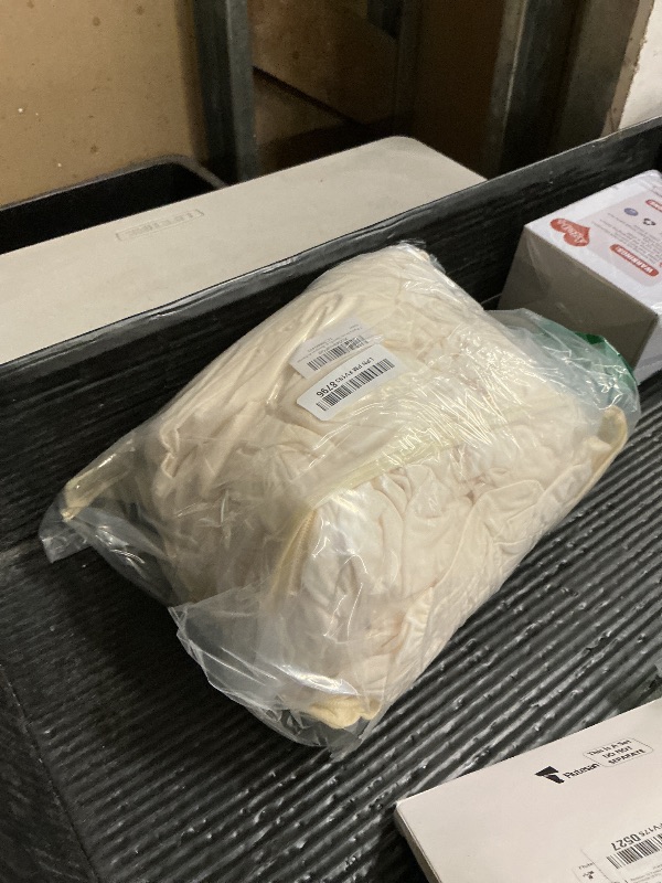 Photo 1 of 2 Packs Ivory Spandex Table Clothes for 4 Foot Rectangle Table, Spandex Table Covers 4FT Stretch Table Skirts Rectangle Tables Wrinkle Free Fitted Table Cover for Event, Wedding, Banquet & Parties