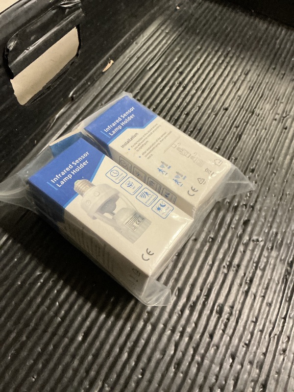 Photo 1 of 2PCS Infrared Motion Sensor Light Socket – E26 Screw in Adapter for Automatic Light Control, Easy Install & Adjustable Duration – Ideal for Outdoor Indoor Garage Light, for Basement