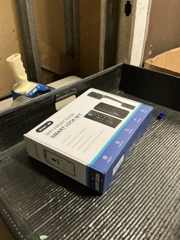 Photo 1 of Anyfirm WiFi Smart Lock with Handleset, Built-in WiFi Door Lock, Keyless Entry Deadbolt for Front Door, Fingerprint, App & Remote Control, Compatible with Alexa & Google Assistant, Auto Locking