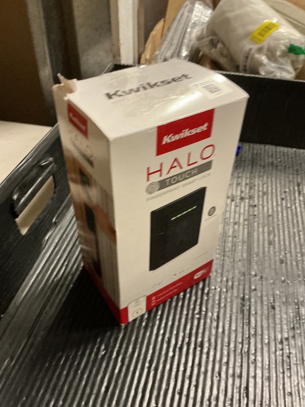 Photo 1 of Kwikset Halo Touch Fingerprint Wi-Fi Smart Lock, Keyless Entry Door Deadbolt, Geofence Auto-Unlock, Grade AAA Certified, No Hub Required Easy Install, Matte Black Lifetime Finish Warranty