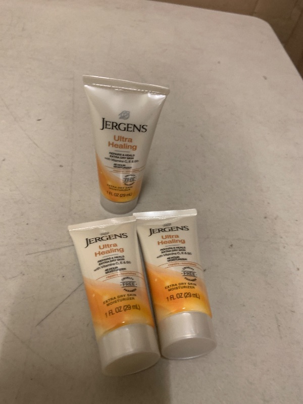 Photo 1 of 3pack travel size Jergens Ultra Healing Hand and Body Lotion - 1 fl oz 