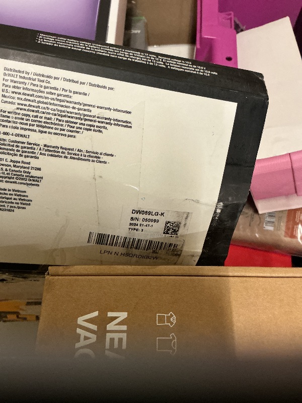 Photo 1 of DEWALT Laser Level 360 Self Leveling, 3 Way Green Laser Leveler Tool 12V MAX with 2.0Ah Battery, Charger and Durable Carrying Case, 100 Ft, Tripod Compatible (DW089LG)