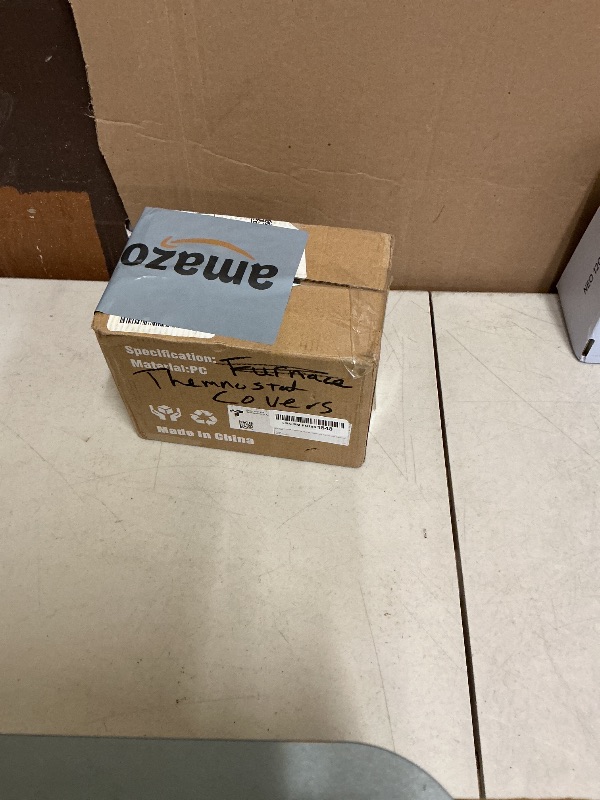 Photo 1 of 2 PCS TRJ Thermostat Lock Box with Key, Clear Thermostat Cover with Lock for Thermostat on Wall, Lockable Thermostat Lock Box Cover, AC Lock Box Cover with Key Fit Thermostats 5" H x6.3 W or Smaller