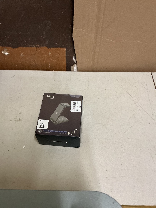 Photo 1 of 3 in 1 Wireless Charging Station, 2025 Upgraded Fast Desk Charger Station for iPhone 17 16 15 14 13 12 Pro Max Plus, Charger Stand for Apple Watch 10 9 8 7 6 5 4 3 2 SE, Airpods 4 3 2 Pro(Blue)