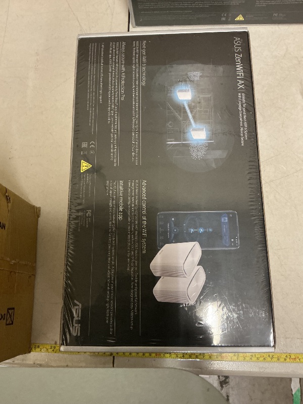 Photo 1 of ASUS ZenWiFi AX6600 Tri-Band Mesh WiFi 6 System (XT8 2PK) - Whole Home Coverage up to 5500 sq.ft & 6+ Rooms, AiMesh, Included Lifetime Internet Security, Easy Setup, 3 SSID, Parental Control, White