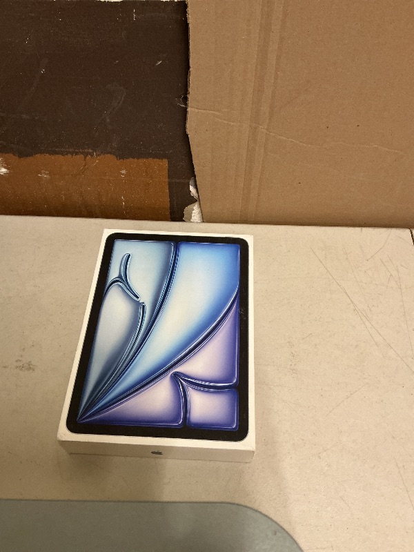 Photo 1 of Apple iPad Air 11-inch with M3 chip Built for Apple Intelligence, Liquid Retina Display, 128GB, 12MP Front/Back Camera, Wi-Fi 6E, Touch ID, All-Day Battery Life — Blue