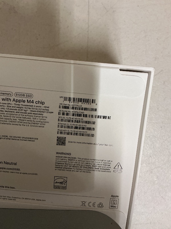 Photo 1 of Apple Mac mini with M4 Chip