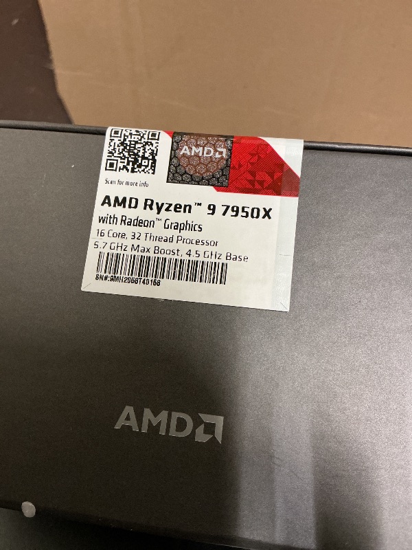 Photo 1 of AMD Ryzen 9 7950X 16-Core, 32-Thread Unlocked Desktop Processor