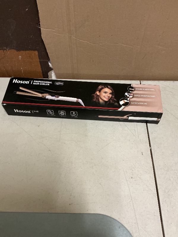 Photo 1 of 3/4 Inch Curling Iron Professional, Ceramic Tourmaline Curl Wand Barrel, Hair Curler Iron for Short Hair,Glove Include, Glove Include, Gold