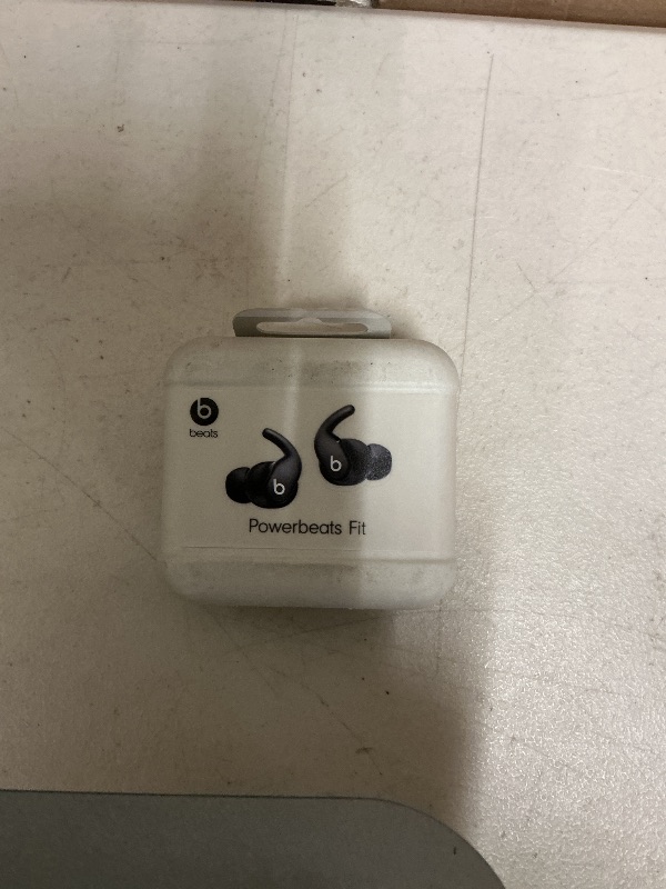 Photo 1 of Beats Powerbeats Fit - Wireless Noise Cancelling Workout Earbuds with Secure-Fit Wingtips, Up to 30-Hour Battery Life, Sweat & Water Resistant, Apple & Android Compatible - Jet Black