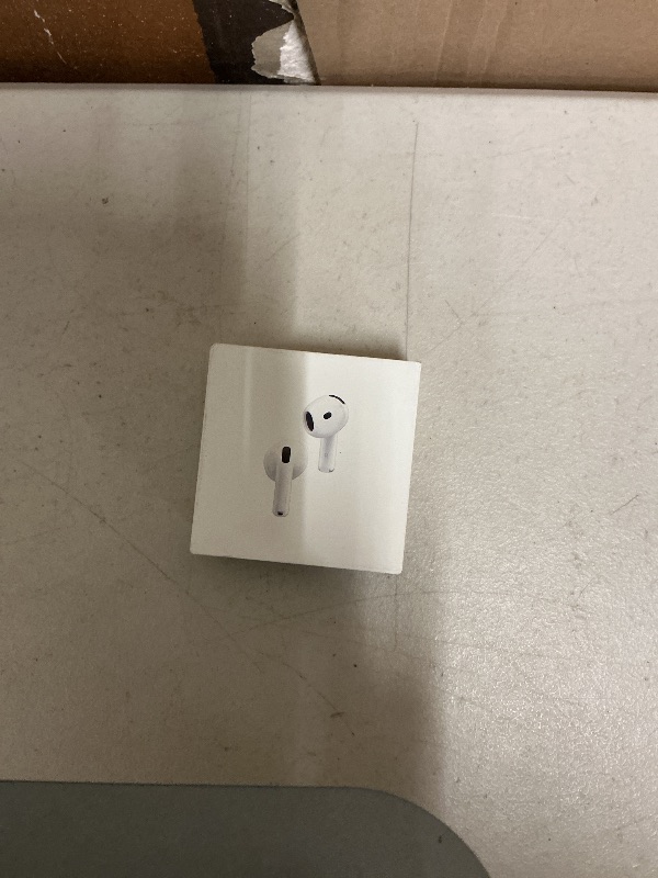 Photo 1 of Apple AirPods 4 Wireless Earbuds, Bluetooth Headphones, with Active Noise Cancellation, Adaptive Audio, Transparency Mode, Personalized Spatial Audio, USB-C Charging Case, Wireless Charging, H2 Chip