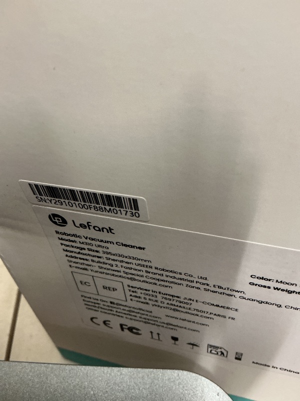 Photo 1 of Lefant M310 Ultra Robot Vacuum and Mop, 6000Pa Suction-Slim Robotic Cleaner with ToF LiDAR Navigation, Accurate Obstacle Avoidance, WiFi/App/Alexa Control, 170min Runtime, for Pet Hair and Home