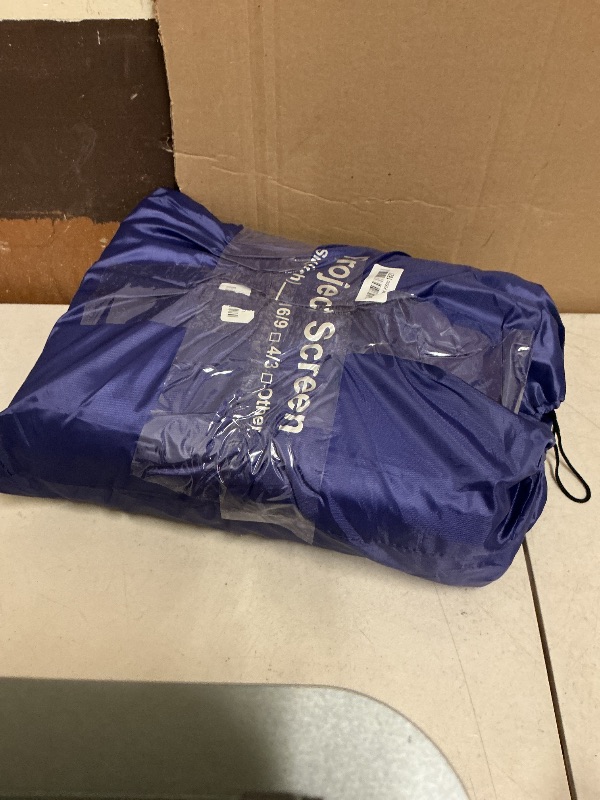 Photo 1 of NIERBO Projector Screen Large 250 Inches 16:9 of Thick Canvas Material Wall Mounted Canvas HD Projection Screen Folded for Outside Home Theater 1.6 Gain Not Include Mount