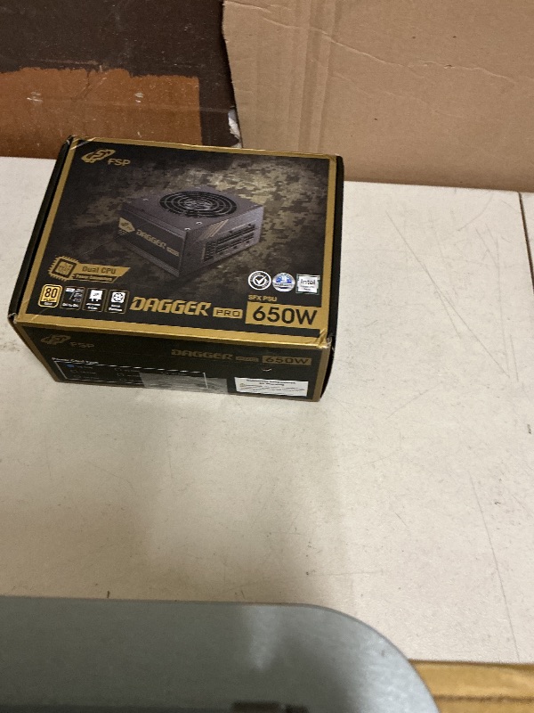 Photo 1 of FSP Dagger Pro 650W SFX Power Supply, 80 Plus Gold, Full Modular (SDA2-650)