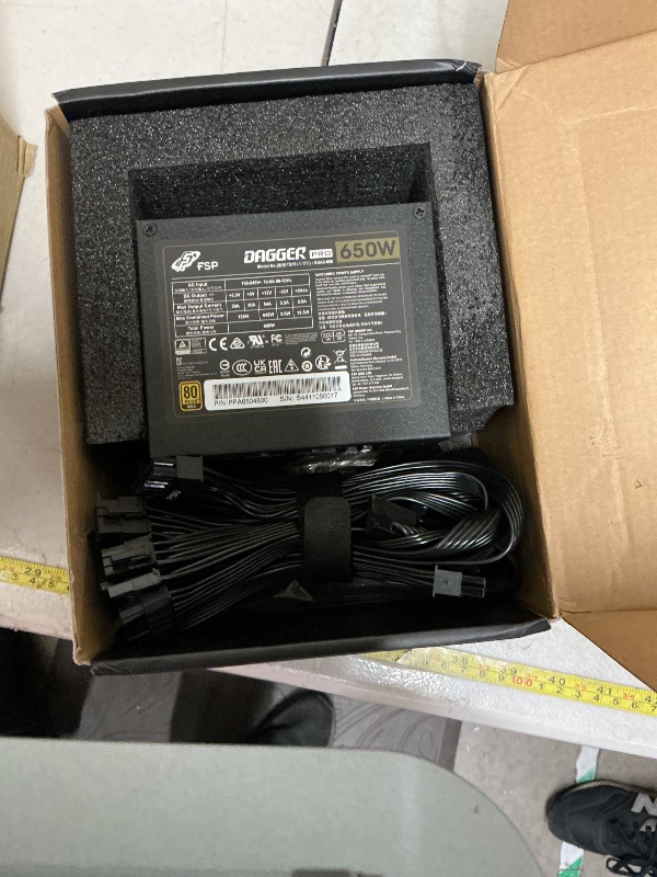 Photo 1 of FSP Dagger Pro 650W SFX Power Supply, 80 Plus Gold, Full Modular (SDA2-650)